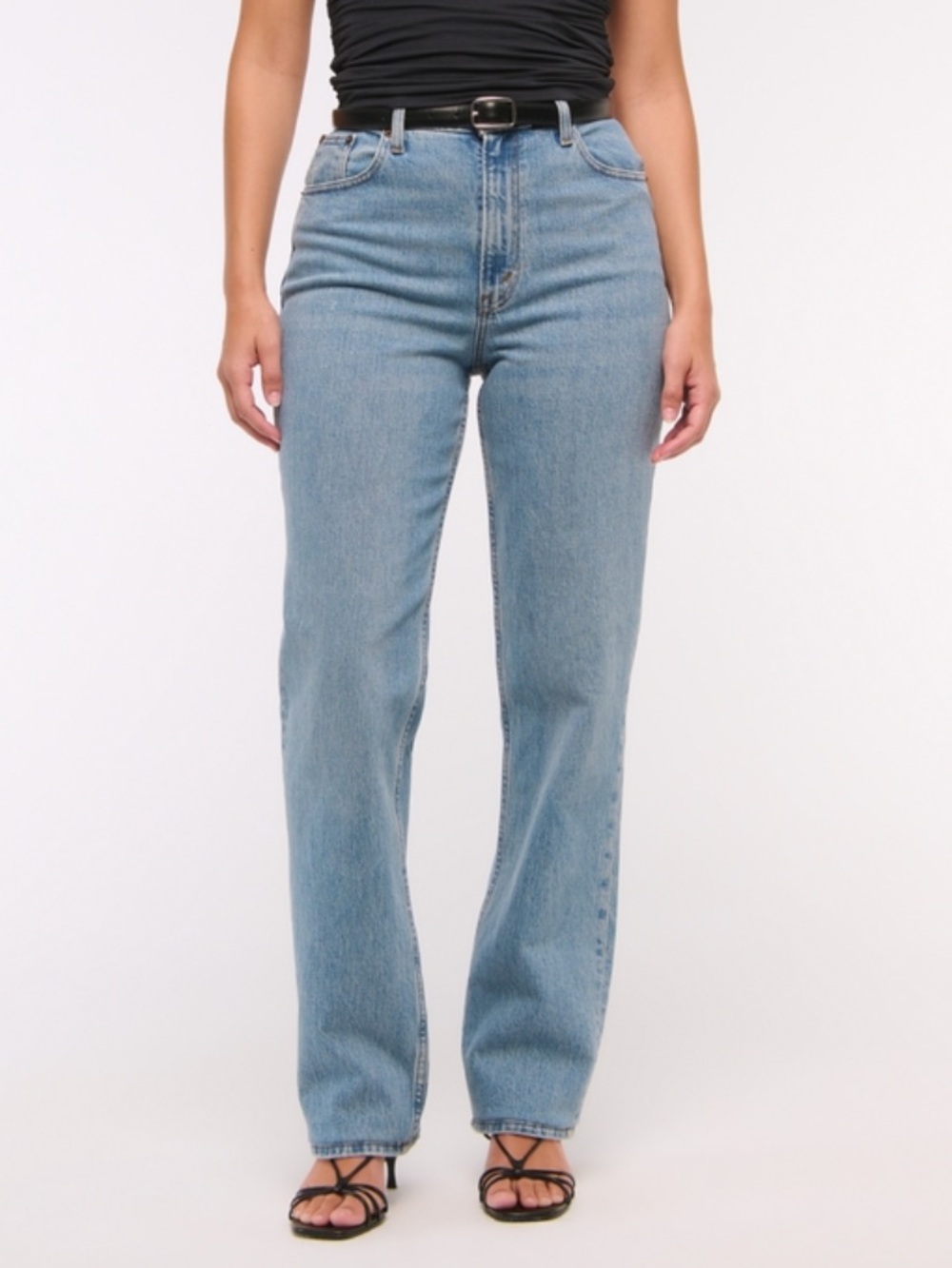 Abercrombie & Fitch The 90s Straight Ultra High Rise Jeans - Curve Love